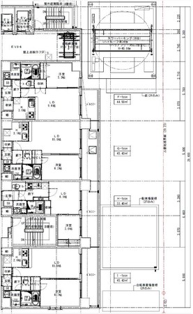 スプランディッド江坂駅前　間取り東側