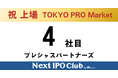 【上場達成】Next IPO Club、4社目のTOKYO PRO Market上場企業が誕生～プレシャスパートナーズ～