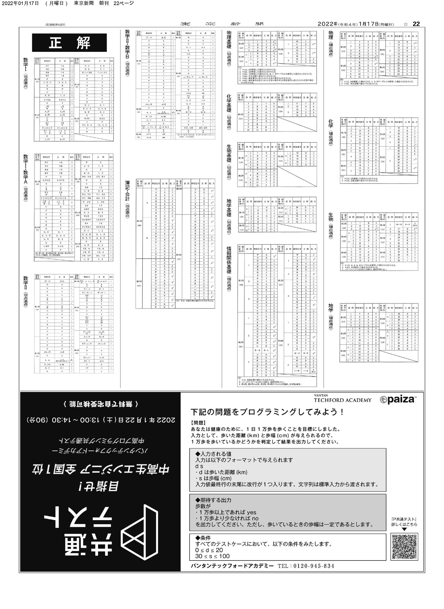 全国の中高生へ贈る 裏の共通テスト 株式会社バンタンのプレスリリース