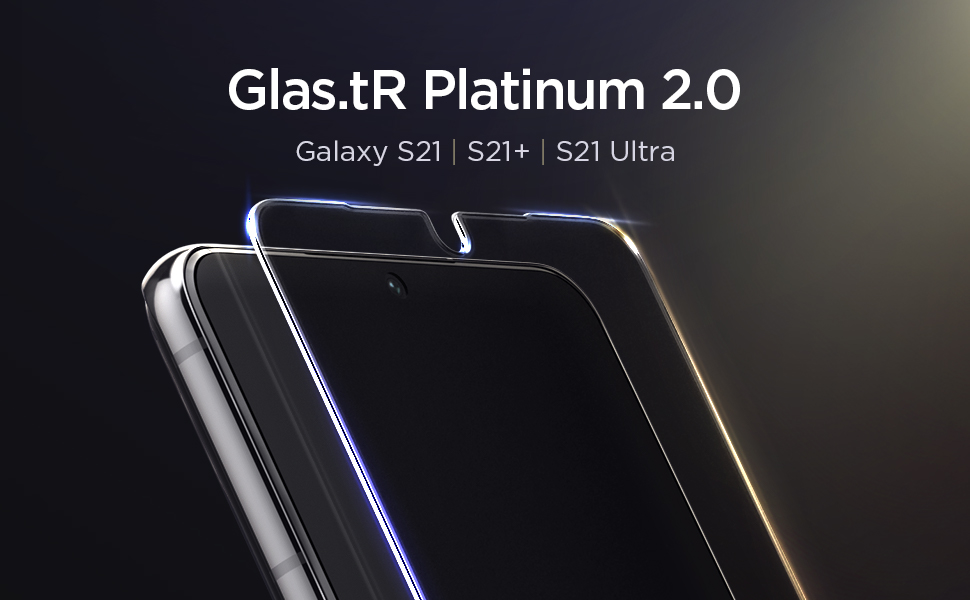 Spigen Galaxy S21 シリーズ専用の指紋認証可能ガラスフィルム Platinum 発売 Spigen Korea Co Ltd のプレスリリース