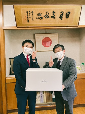 愛しとーと 河野取締役と田中博久校長 愛しとーと 河野取締役と田中博久校長