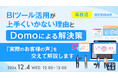 『【再放送】BIツール活用が上手くいかない理由と、Domoによる解決策』というテーマのウェビナーを開催
