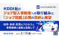『KDDI社のジョブ型人事制度への取り組みと「ジョブ図鑑」公開の目的と展望』というテーマのウェビナーを開催