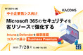 『【中小企業情シス向け】Microsoft 365のセキュリティを省リソースで強化する』というテーマのウェビナーを開催