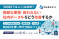 『「M365ではムリ」は誤解？複雑な業務・使われない社内ポータルをどう改善するか』というテーマのウェビナーを開催