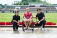 【いわきFC】ハワイアンズスタジアムいわき バックスタンドに車イス席を新設