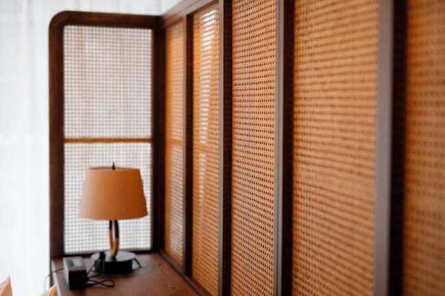 日本建築の要素を取り入れた客室
