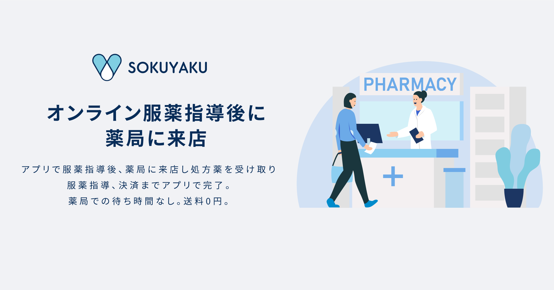 オンライン診療 服薬指導アプリで初 Sokuyaku 処方薬の受け取り方法に 店頭 を追加 日本全国約4 000の調剤薬局で オンライン服薬指導後の当日受け取りが可能に ジェイフロンティア株式会社のプレスリリース