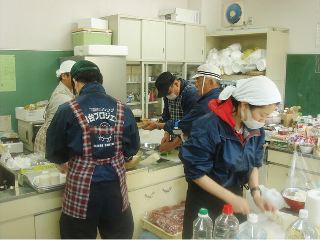2011年に行った宮城県南三陸町でのボランティア活動の様子