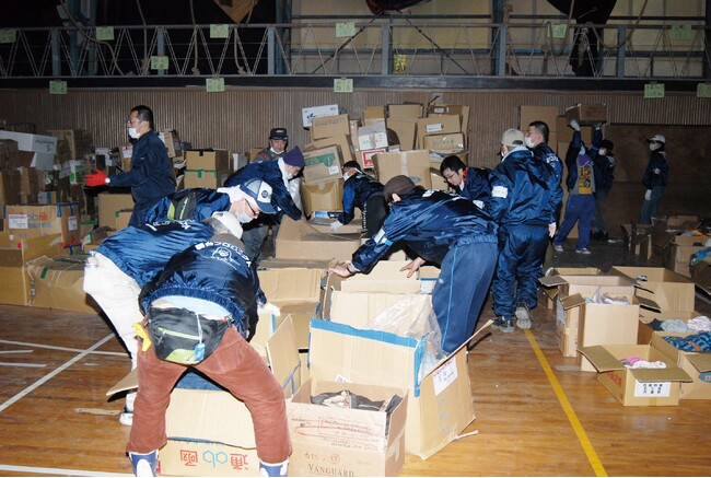 2011年に行った宮城県南三陸町でのボランティア活動の様子