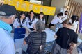 中津商業高校が考案したアイスクリームを恵那峡SA(下り)で限定販売
