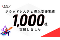 TECO Design、クラウドシステム導入支援実績社数が1,000社を突破