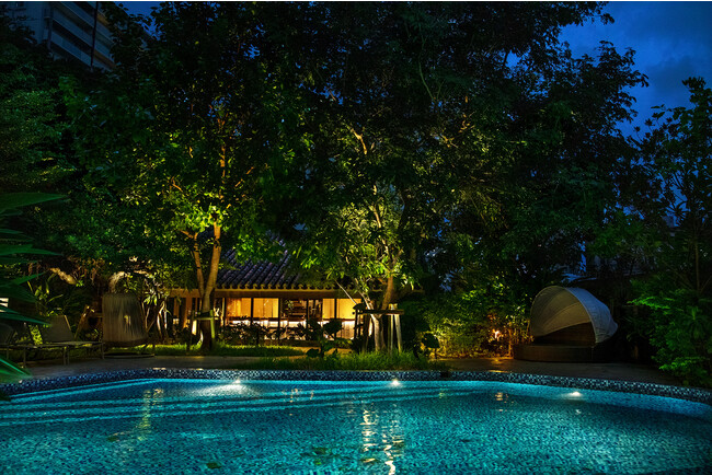 中庭からみた『MOSS okinawa』 中庭からみた『MOSS okinawa』