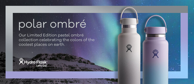 Hydro Flask®限定ボトル】南極の澄んだ美しさを表現した、パステル 