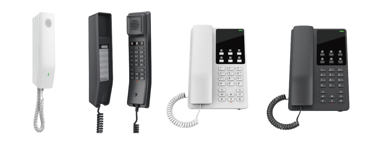 米Grandstream Networks のホテル客室向けのIP電話機2機種に、IP-PBX