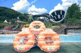 東京サマーランド×JR五日市線コラボ企画 JR五日市線100周年オリジナル浮き輪が東京サマーランドに登場!