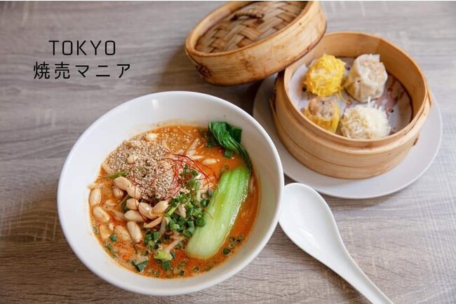 担々麺と焼売4種盛り