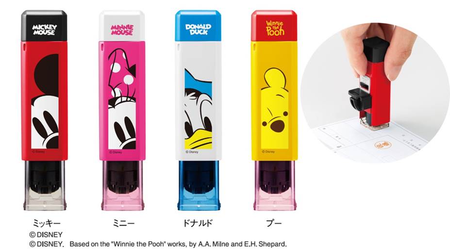 お手持ちの印鑑を便利にするワンタッチ式印鑑ホルダーディズニーキャラクター シリーズ ハンコ ベンリ がリニューアル シヤチハタ株式会社のプレスリリース