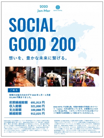 2020年3月時点でのSocial Good 200の報告書