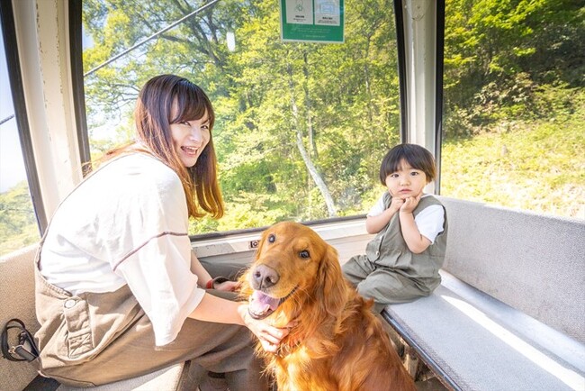 ペット同伴OKのゴンドラ