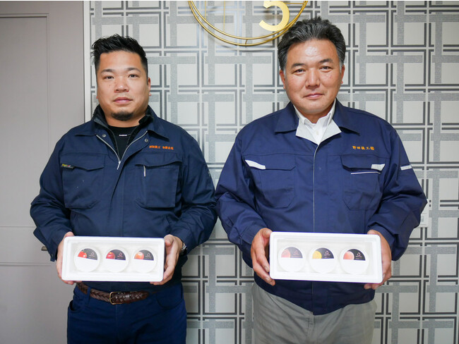 左から　野田鉄工有限会社 営業部の柳成太さん（調理師免許を保有）、代表取締役社長の阿部典生さん