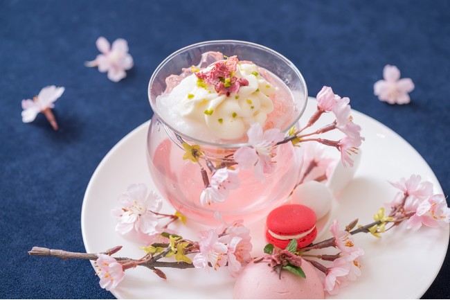 桜のブランマンジェ マカロン 桜のブランマンジェ マカロン