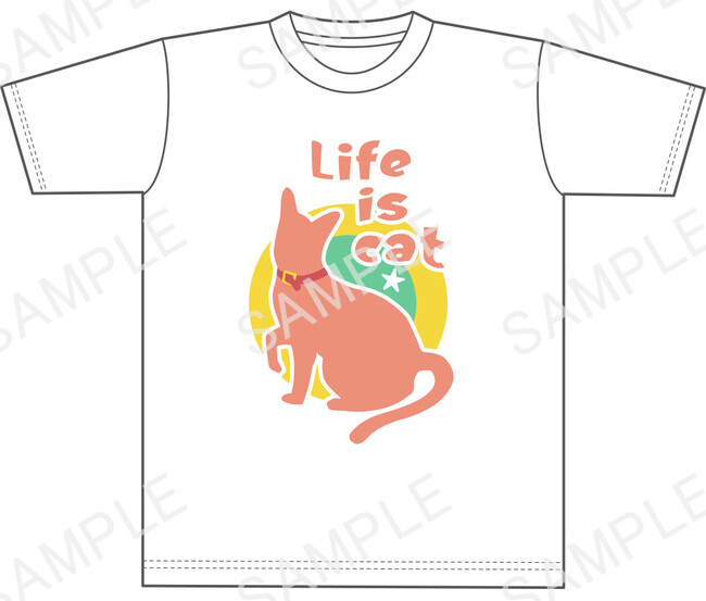 希留耶の「Life is cat」Tシャツ　3,800円（税込）