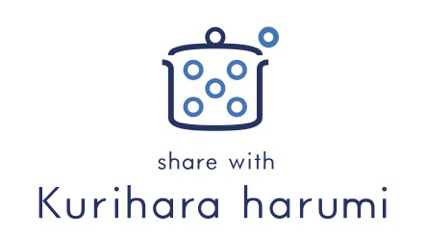 ※生活雑貨ショップ「share with Kurihara harumi」ロゴ