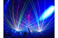 世界初 「曲がるレーザー」による、レーザーショーを開催