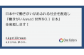 働きがいAward 世界NO.1を日本が受賞!