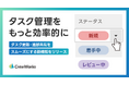 日々のタスク管理をもっと効率的に。【CrewWorks】タスク更新・進捗共有をスムーズにする新機能をリリース