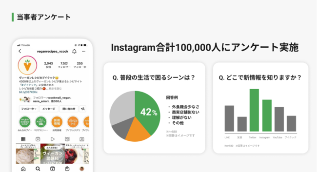 Instagramフォロワー合計10万人以上へのアンケート調査