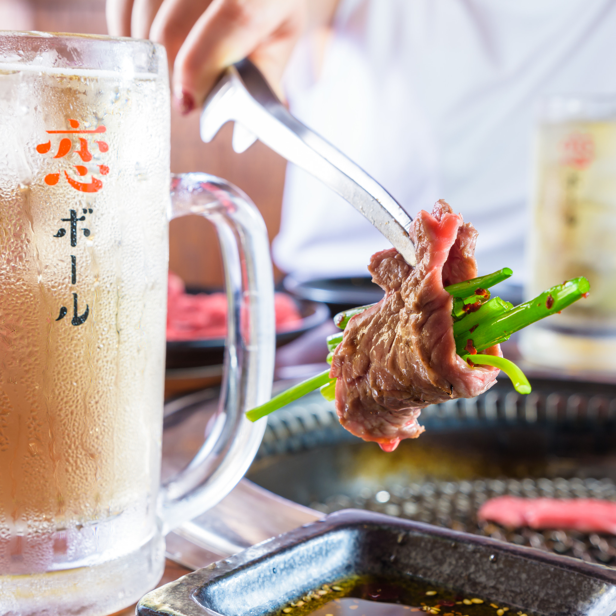 【食通芸能人御用達の焼肉店】生ビールもハイボールも！なんとドリンク全品無料！