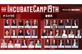 エントリー締切まで約1ヶ月となった『Incubate Camp 19th』、参加ベンチャーキャピタリスト16名および審査員16名が決定！