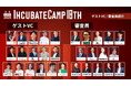 エントリー締切まで1ヶ月となった『Incubate Camp 18th』、参加ベンチャーキャピタリスト16名および審査員14名が決定!