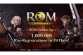 WEMADE、Web3 MMORPG「ROM: Golden Age」事前登録者数100万人を突破!