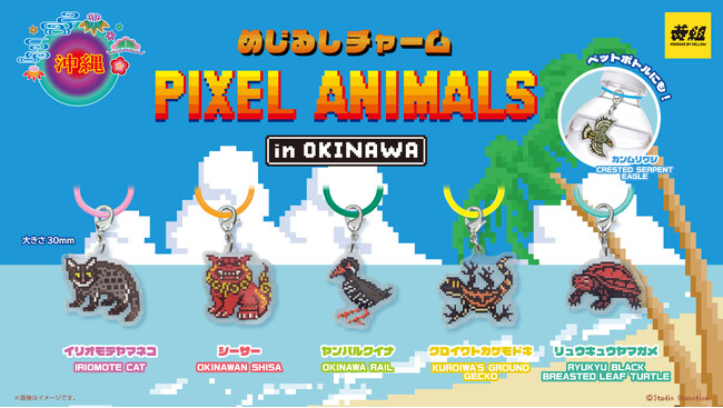 【2026年7月上旬発売開始！】 「PIXEL ANIMALS in OKINAWA　めじるしチャーム」発売予告のご案内