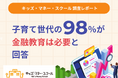 【調査レポート】子育て世代の98%が「金融教育」を必要と回答〈2026年1月～3月 キッズ・マネー・スクール調査〉