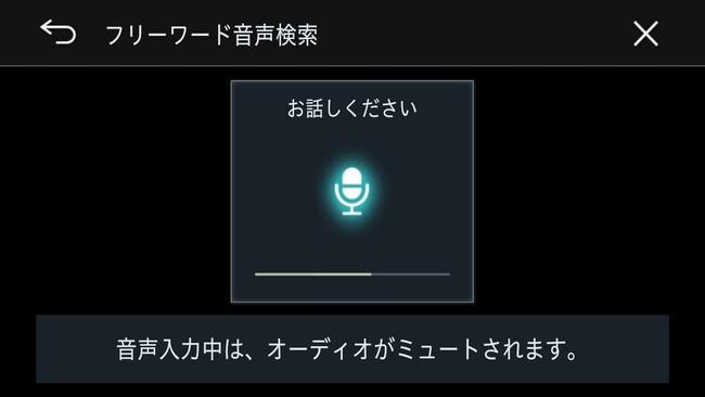 フリーワード音声検索