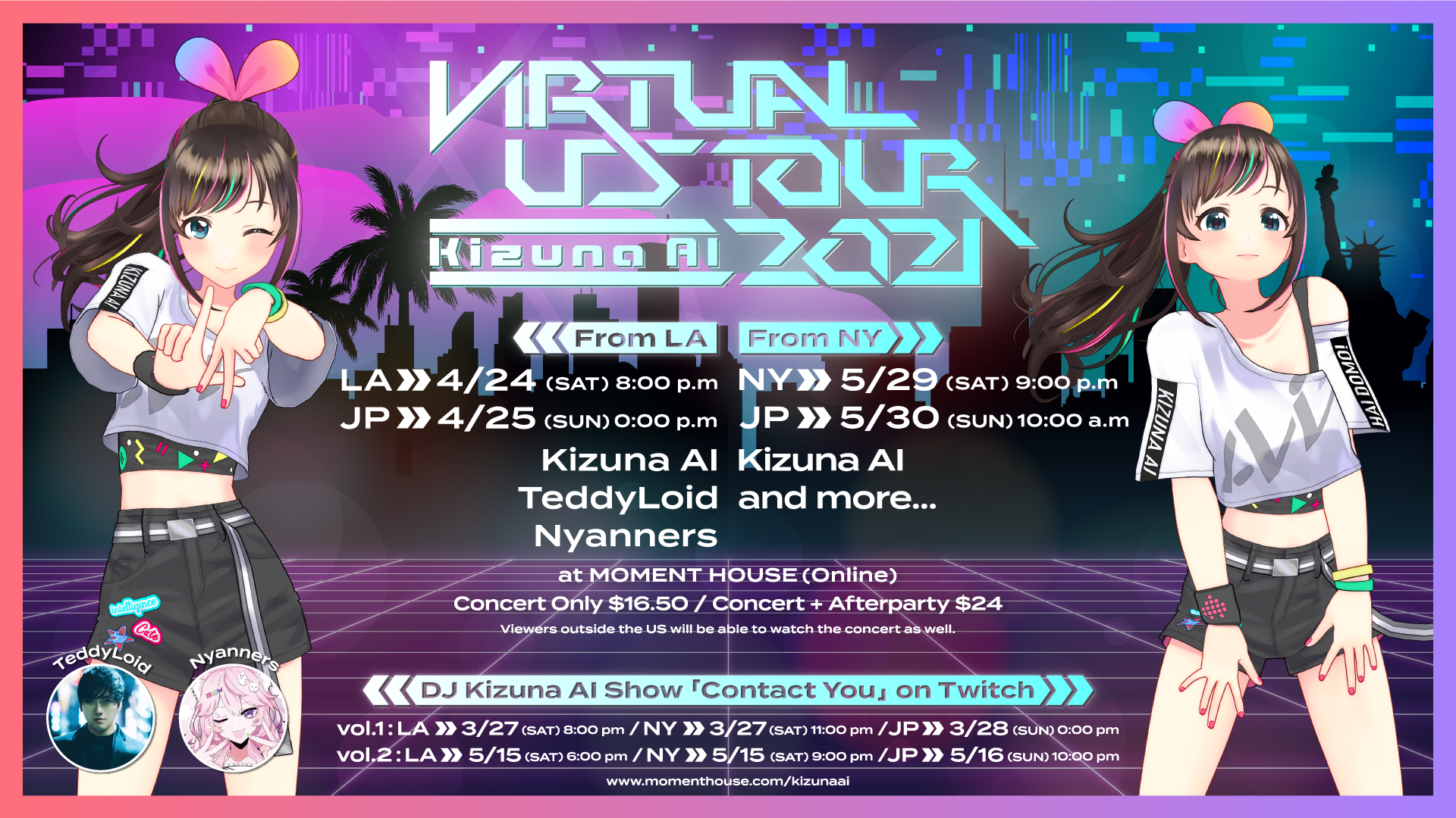 日本から世界へ バーチャルアーティスト Kizuna Aiによる Virtual Us Tourが開幕 Kizuna Ai株式会社のプレスリリース