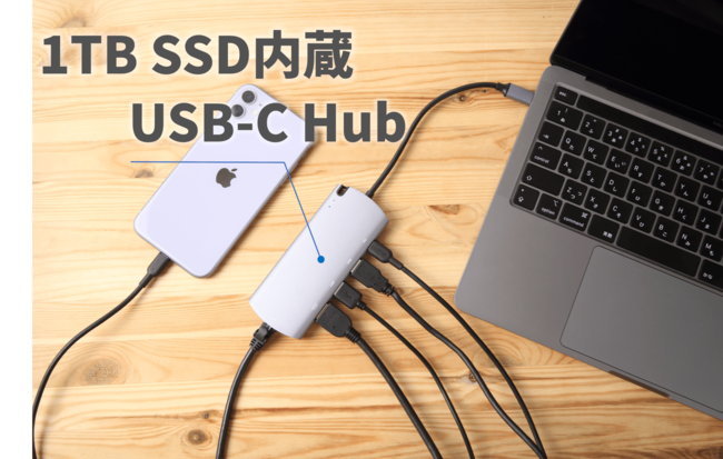 1TB SSD内蔵USB Type-Cハブ