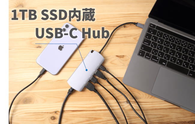 Macbookのポテンシャルをフルに引き出す1tb Ssd内蔵 Usb Cハブがmakuakeにて先行予約販売を開始 The Well Shopのプレスリリース