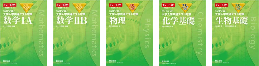 共通テストを短期集中で攻略 チャート式問題集シリーズ 35日完成 大学入学共通テスト対策 新登場 数研出版株式会社のプレスリリース