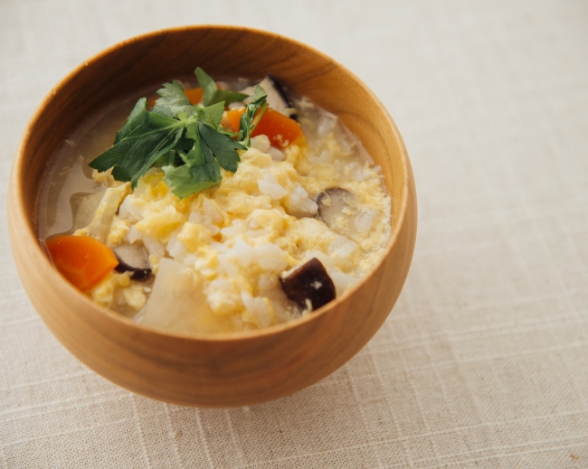 野菜雑炊（鶏節出汁）