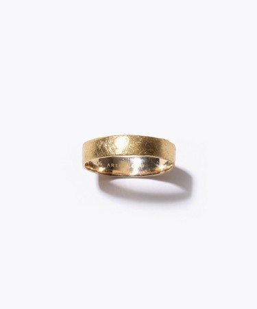 ＜[basic] K10 wide ring 29,700yen (with tax)／K10YG+K18YG plating＞