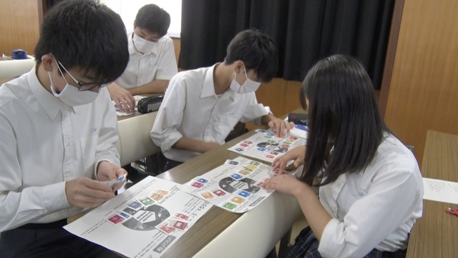 ▲亀岡高校の授業の様子