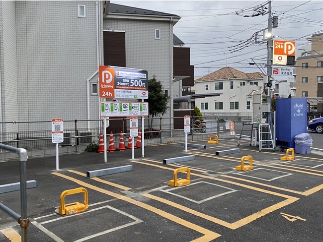 設置事例：大和ハウスパーキング(株)の時間貸し駐車場（埼玉県八潮市）