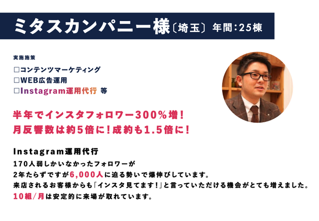 住宅会社の Instagram100社