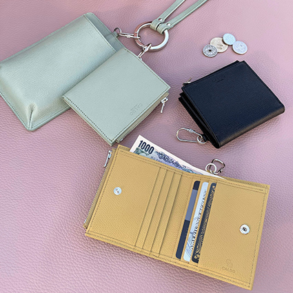 Optional Ring Zip Compact Wallet 各￥16,500-（tax in）