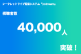 不正視聴を防ぐセキュリティ万全のライブ配信システム「ystream」サービス総視聴者数が40,000人突破